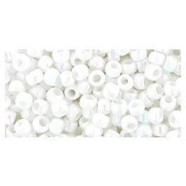 Toho kásagyöngy - 401 - Rainbow Opaque White - 8/0