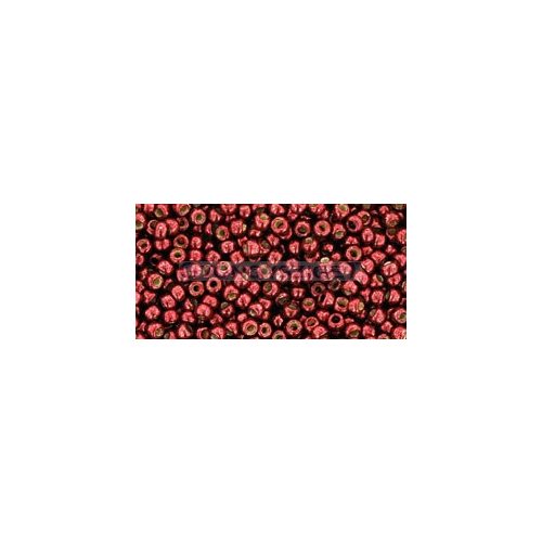 Toho Round Japanese Seed Bead  -  pf564  -  Galvanized Brick Red Permanent Finish  -  size: 8/0