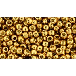   Toho kásagyöngy - pf591 - PermaFinish - Galvanized Old Gold - 8/0