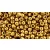 Toho Round Japanese Seed Bead  -  pf591 - PermaFinish - Galvanized Old Gold  -  size: 8/0