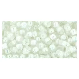 Toho kásagyöngy - 777 - Creme-Lined Rainbow Crystal  - 8/0