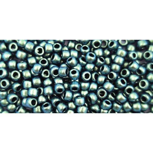 Toho Round Japanese Seed Bead  -  y910  - Polychrome Blue Aqua -  size: 8/0