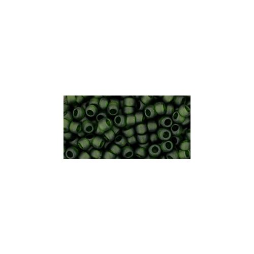 Toho Round Japanese Seed Bead  -  940f  -  Transparent Frosted olíva  -  size: 8/0