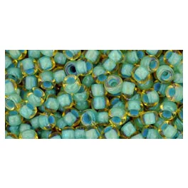   Toho kásagyöngy - 952 - Sea Foam-Lined Rainbow Lt Topaz - 8/0