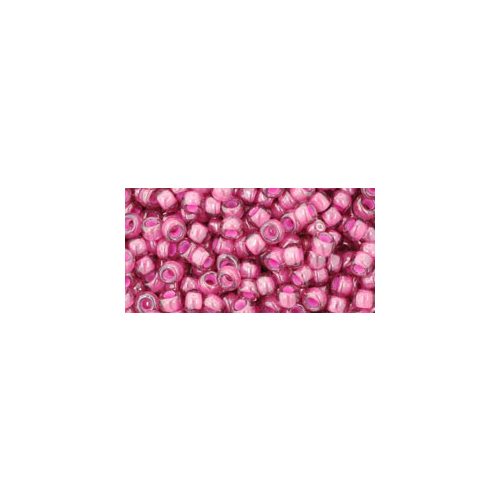 Toho Round Japanese Seed Bead  -  959  -  Pink Lined Amethyst  -  size: 8/0