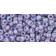Toho kásagyöngy - 1204 - Marbled Opaque Lt Blue-Amethyst - 8/0