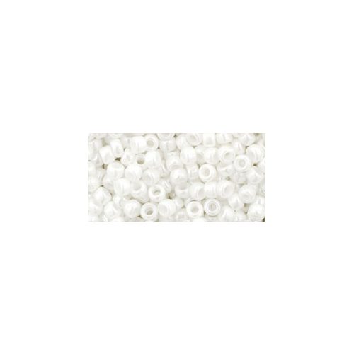 Toho kásagyöngy - 121 - Opaque-Lustered White - 8/0