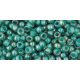 Toho Round Japanese Seed Bead  -  1833  -  Sapphire Lined Sea Green  -  size: 8/0