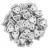 CzechMates 2 Hole Triangle Czech Glass Bead - Aluminium - 6mm