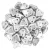 CzechMates 2 Hole Triangle Czech Glass Bead - Ezüst -6mm