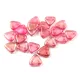 CzechMates 2 Hole Triangle Czech Glass Bead - Transparent Rose Golden Shine - 6mm