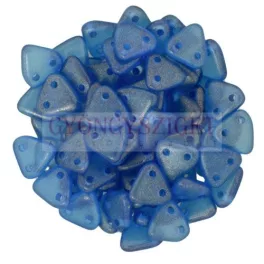   CzechMates 2 Hole Triangle Czech Glass Bead -  transzparens capri golden shine -6mm