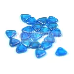 CzechMates 2 Hole Triangle Czech Glass Bead -  transzparens capri golden shine -6mm