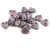 CzechMates 2 Hole Triangle Czech Glass Bead - Alabaster Purple - 6mm