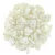 CzechMates 2 Hole Triangle Czech Glass Bead - white luster - 6mm