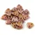 CzechMates 2 Hole Triangle Czech Glass Bead - Opaque White Pink Bronze Luster  -6mm