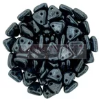 CzechMates 2 Hole Triangle Czech Glass Bead - Hematit -6mm