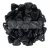 CzechMates 2 Hole Triangle Czech Glass Bead - Telt fekete -6mm