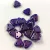 CzechMates 2 Hole Triangle Czech Glass Bead - Sapphire Burgundy Iris -6mm