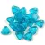 CzechMates 2 Hole Triangle Czech Glass Bead - Aqua - 6mm