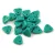 CzechMates 2 Hole Triangle Czech Glass Bead - green turquoise - 6mm