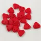 CzechMates 2 Hole Triangle Czech Glass Bead - Matt telt piros -6mm