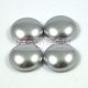 Imitation pearl glass cabochon - silver - 14mm