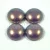 Imitation pearl glass cabochon - purple golden shine - 14mm