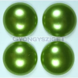 Imitation pearl glass cabochon - light olivin - 20mm