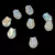 Czech Glass Bead - Tulip - Crystal Full AB - 9x7mm