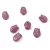 Czech Glass Bead - Tulip - Crystal Purple Luster Silver - 9x7mm
