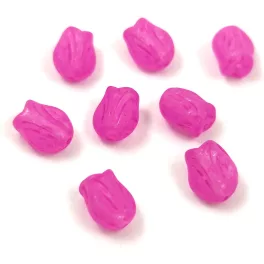 Czech Glass Bead - Tulip - Crystal Matt Fuchsia - 9x7mm