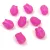 Czech Glass Bead - Tulip - Crystal Matt Fuchsia - 9x7mm