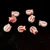 Czech Glass Bead - Tulip - Alabaster AB Copper - 9x7mm