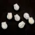 Czech Glass Bead - Tulip - Alabaster Full AB - 9x7mm