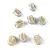 Czech Glass Bead - Tulip - Gray Gold Luster - 9x7mm