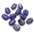 Czech Glass Bead - Tulip - Matt Sapphire Gold - 9x7mm