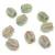 Czech Glass Bead - Tulip - Aqua Matt Copper - 9x7mm