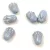 Tulip Bud - cseh préselt üveggyöngy - Light Blue Silver - 12x8mm