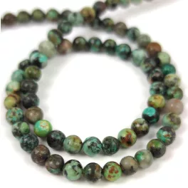  African Turquoise - round bead - 4mm (appr. 80-84 pcs/strand)