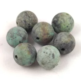 African Turquoise - matte -  round bead 6mm