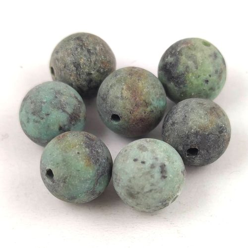 African Turquoise - matte -  round bead 8mm