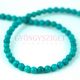 Reconstructed Turquoise round bead - 4mm - strand