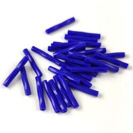   Miyuki Twisted Bugle Japanese Seed Bead - 414 - Opaque Cobalt - 12mm