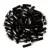 Miyuki csavart szalmagyöngy - 401 - Opaque Black - 6mm