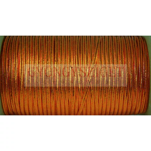 Amerikai Sujtás zsinór - metallic copper - 3mm