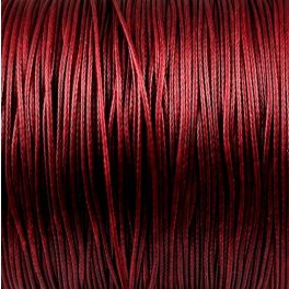 Waxed textilee Cord - Bordeaux - 0.5mm