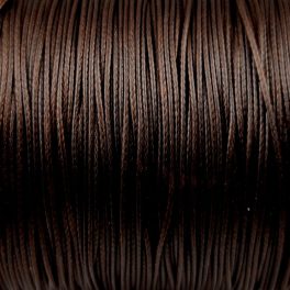 Waxed textilee Cord - Dark Brown - 0.5mm