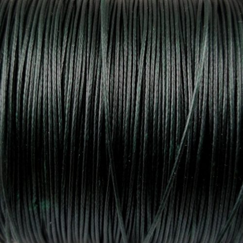 Waxed textilee Cord - Dark Green - 0.5mm