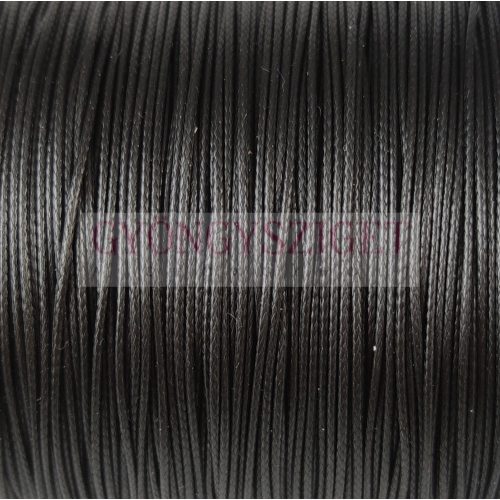 Waxed textilee Cord - Black - 0.5mm